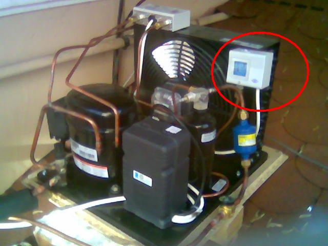 grup compresor condensator se vede presostatul.jpg