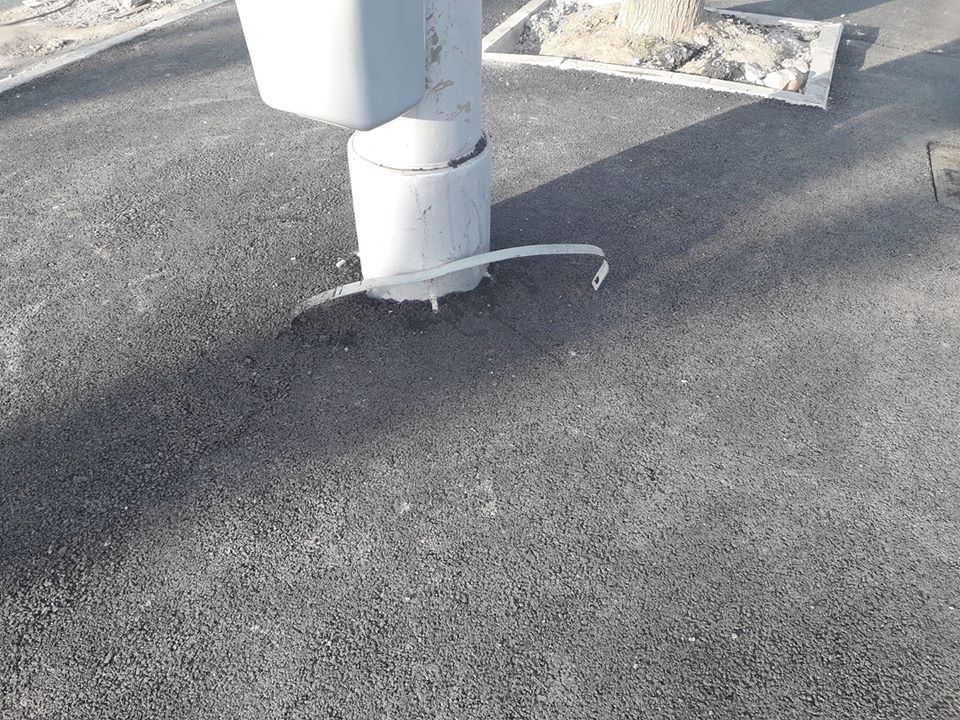 Legatura la impamantare stalp metalic.jpg