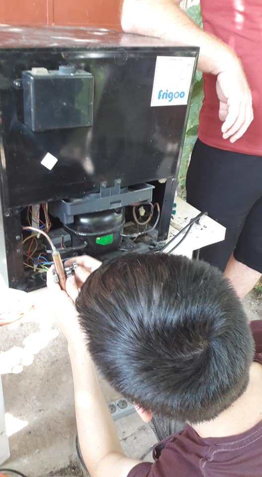 agregat frigorific freon R134A inlocuit filtru deshidrator .jpg