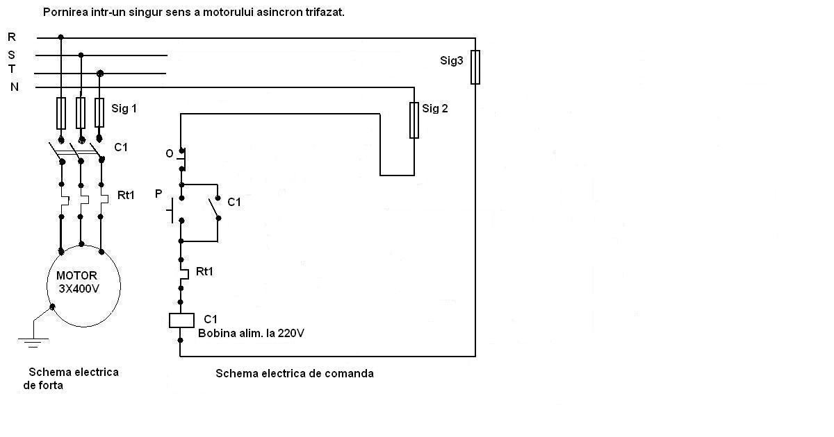 Pornirea intr-un singur sens a motorului asincron trifazat, de Rosu Florian.JPG